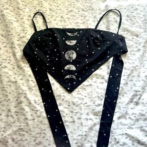Moon phases bandana tank